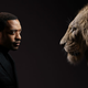 Chiwetel Ejiofor and Scar from Disney’s remake of The Lion King.